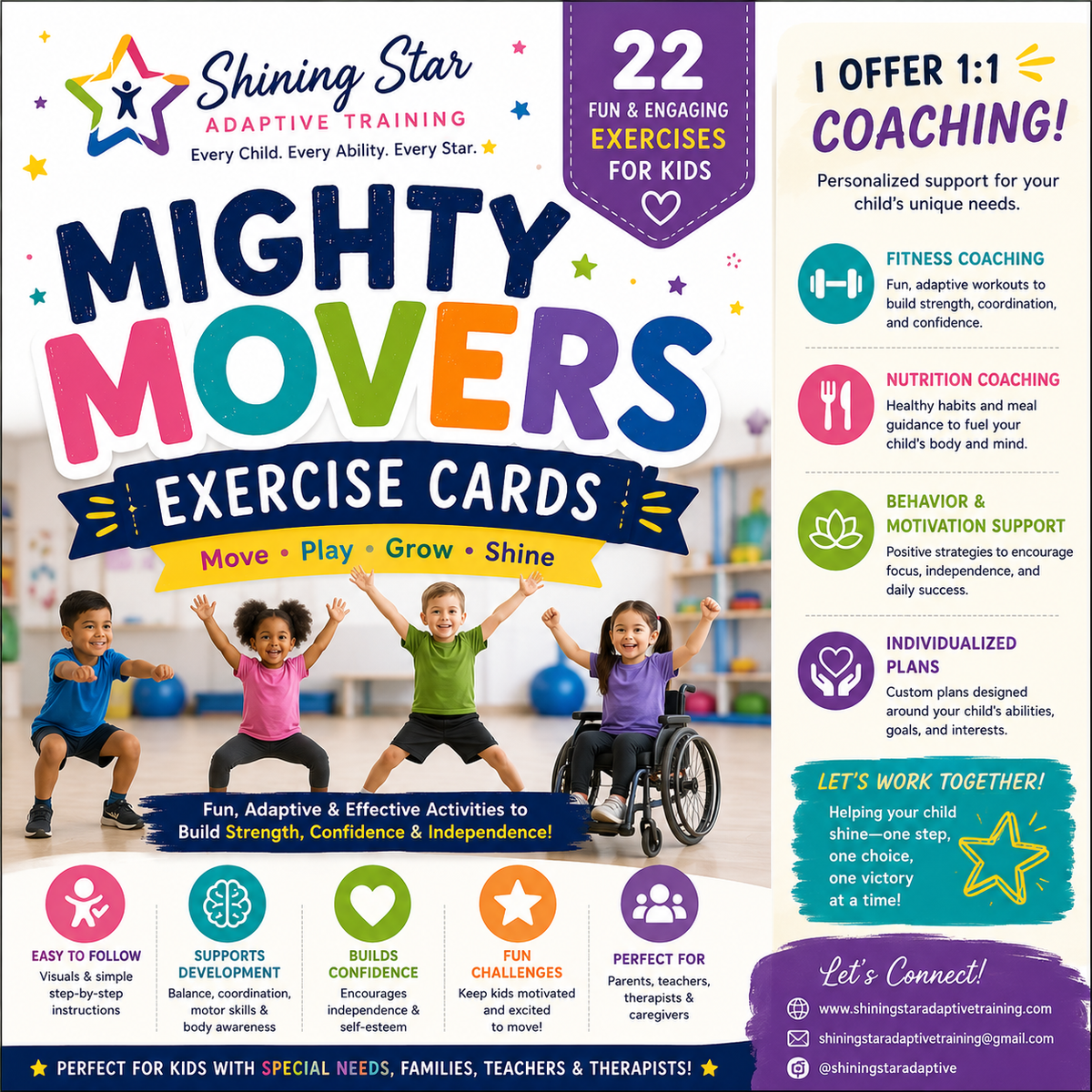 Mighty Movers: Exercise Cards