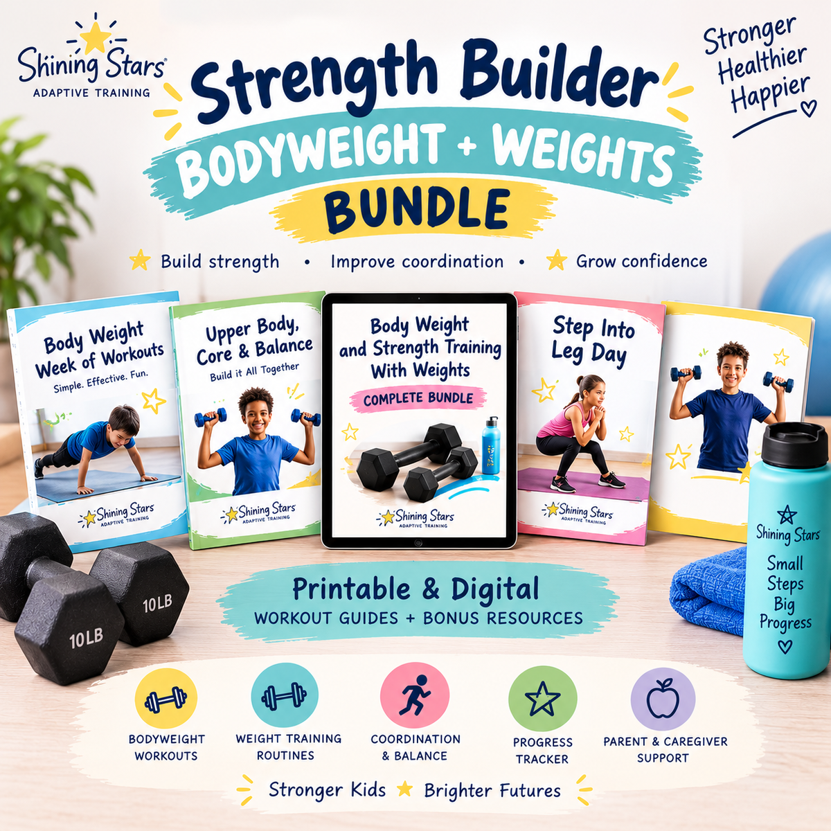 Strength Builder: Bodyweight + Weights Bundle